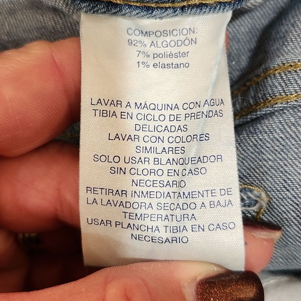 Lauren Ralph Lauren, 92% cotton, high rise, straight leg, denim jeans, 10 petite - Picture 7 of 9
